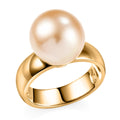 D'Joy South Sea Golden Cultured Pearl 12-13mm Solitaire Ring in 18K Vermeil YG Over Sterling Silver (Size 10.0) - Sticky add to cart bar