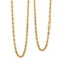 3mm Superlite Rope Chain Necklace in 10K Yellow Gold 3.4 Grams 22 Inches - Sticky add to cart bar