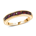 D'Joy Premium Anthill Garnet 7 Stone Ring in 18K Vermeil YG Over Sterling Silver (Size 10.0) 1.50 ctw - Sticky add to cart bar