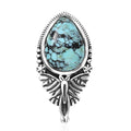 D'Joy Artisan Crafted Premium Blue Moon Turquoise 4.80 ctw Butterfly Pendant without Chain in Sterling Silver - Sticky add to cart bar