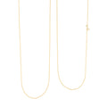 Oval Link Chain Necklace in 14K Yellow Gold Over Sterling Silver 1.3 Grams 30 Inches - Sticky add to cart bar