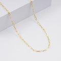 14K Yellow Gold 2.5mm Paperclip Necklace (22 Inches)(2.6g) - Sticky add to cart bar