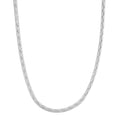 Sterling Silver Textured Wavy Chain Necklace (18 Inches) (3.60 g) - Sticky add to cart bar