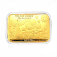 24K Gold Starry Night — Under a Sky of Wonder Embossed Gold Sheet | 10 mg