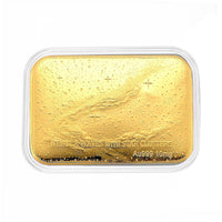 24K Golden Nebula Waves - Born Among the Stars Embossed Sheet 31x45.5mm 10mg