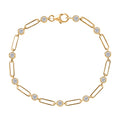 Luxuriant Lab Grown Diamond (EF-VS) Bracelet in 18K Vermeil YG Over Sterling Silver (7.25 In) 1.10 ctw - Sticky add to cart bar