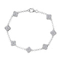 Luxuriant Lab Grown Diamond G-H SI 1.75 ctw Bracelet in Rhodium Over Sterling Silver (7.25 In) (Del. in 12-15 Days) - Sticky add to cart bar