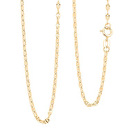 18K Yellow Gold Mariner Chain Necklace 2.2 Grams (20 Inches)