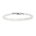 D'Joy Rainbow Moonstone 25.00 ctw Beaded Bracelet in Rhodium Over Sterling Silver (7.25-9.25In) (Del. in 8-10 Days) - Sticky add to cart bar