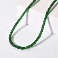 Certified & Appraised Rhapsody AAAA Tsavorite Garnet 58.00 ctw Beaded Necklace in 950 Platinum 18 Inches (Del. in 10-12 Days)