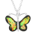 Opal 12.00 ctw Butterfly Necklace in Silvertone 16-18 Inches - Sticky add to cart bar