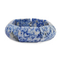 Sodalite 325.00 ctw Block Stretch Bracelet - Sticky add to cart bar