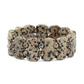 Dalmation Jasper Stretch Bracelet 257.25 ctw - Sticky add to cart bar