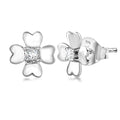 Luxuriant Lab Grown Diamond G-H SI 0.10 ctw Earrings in Rhodium Over Sterling Silver kapil - Sticky add to cart bar