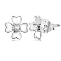 Luxuriant Lab Grown Diamond G-H SI 0.10 ctw Earrings in Rhodium Over Sterling Silver kapil