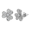 Luxuriant Lab Grown Diamond G-H SI 0.75 ctw Earrings in Rhodium Over Sterling Silver (Del. In 10-12 Days) - Sticky add to cart bar
