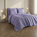 American Thread Collection 6pc Purple Microfiber Stripe Sheet Set -King (Fits Up to 16 Mattress) - Sticky add to cart bar