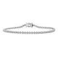 Luxuriant Lab Grown Diamond G SI 3.00 ctw Starlight Tennis Bracelet in Sterling Silver (8.50 In) - Sticky add to cart bar