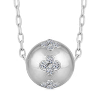 Luxuriant Lab Grown Diamond Necklace (18-20 Inches) in Sterling Silver 1.00 ctw