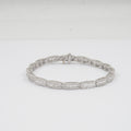 Luxuriant Lab Grown Diamond G-H SI 4.00 ctw Beaded Bracelet in Rhodium Over Sterling Silver (7.50 In) - Sticky add to cart bar