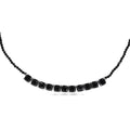 EverTrue Thai Black Spinel Royal Midnight Necklace (18-20 Inches) in Platinum Bond 50.00 ctw (Del. in 7-10 Days) - Sticky add to cart bar