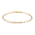 2.5mm Paperclip Chain Bracelet in 10K Yellow Gold (7.50 In) 0.9 Grams - Sticky add to cart bar