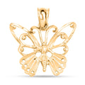 Made in America Butterfly Pendant without Chain in 10K Yellow Gold 1.3 Grams - Sticky add to cart bar