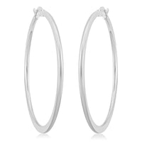 Sleek Hoop Earrings in Stainless Steel