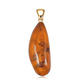 Baltic Amber Pendant without Chain in 14K YG Over Sterling Silver - Sticky add to cart bar