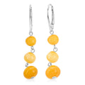 Butterscotch Amber Earrings in Sterling Silver - Sticky add to cart bar