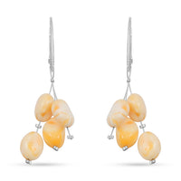 Butterscotch Amber Earrings in Sterling Silver