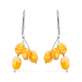 Butterscotch Amber Earrings in Sterling Silver - Sticky add to cart bar