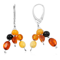 Baltic Amber Earrings in Sterling Silver