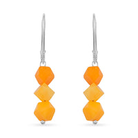 Butterscotch Amber Earrings in Sterling Silver