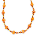 Mixed Amber Beaded Necklace in Sterling Silver 23 Inches - Sticky add to cart bar