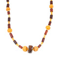 Mixed Amber Beaded Necklace in Sterling Silver 23 Inches - Sticky add to cart bar