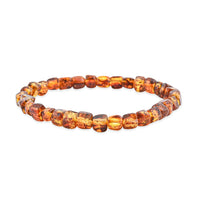 Baltic Amber Cushion Nuggets Stretch Bracelet