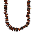 Mixed Amber Beaded Necklace (Dark Brown & Black) - Sticky add to cart bar
