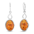 Baltic Amber Drop Earrings in Sterling Silver - Sticky add to cart bar
