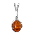 Baltic Amber Wrap Pendant without Chain in Sterling Silver - Sticky add to cart bar
