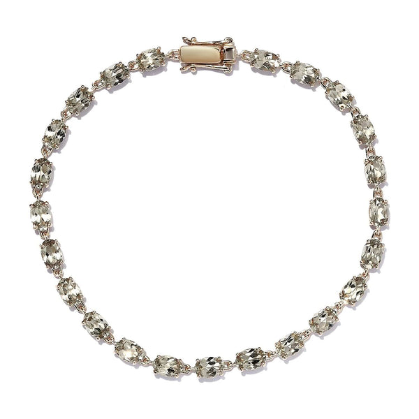 LUXORO 14K Yellow Gold AAA Turkizite Tennis Bracelet (8.00 In) 5 Grams 11.20 ctw - Product card gallery slide 1 (9431379673343)