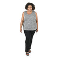 TAMSY Gray Basic Racerback Knit Tank - Small - Sticky add to cart bar