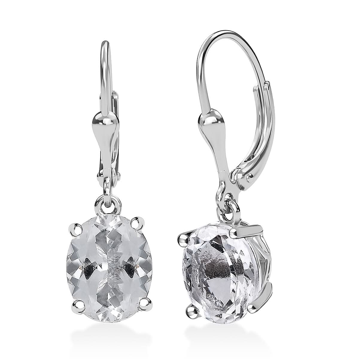 J Francis Embellished with Crystal by Swarovski Earrings in Platinum Over Sterling Silver