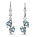 Natural Russian Diopside Dangling Earrings in Platinum Over Sterling Silver 2.00 ctw - Sticky add to cart bar