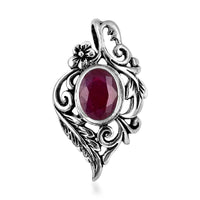 BALI LEGACY Niassa Ruby Pendant in Sterling Silver 1.50 ctw