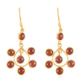 Multi Gemstone Dangle Earrings in 14K Yellow Gold Over Sterling Silver 3.40 ctw - Sticky add to cart bar