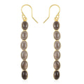 Mozambique Garnet Dangle Earring in 14K Yellow Gold Over Sterling Silver 6.00 ctw - Sticky add to cart bar