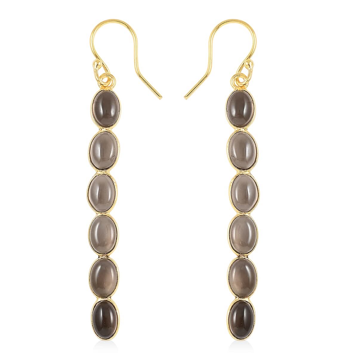Mozambique Garnet Dangle Earring in 14K Yellow Gold Over Sterling Silver 6.00 ctw (1)