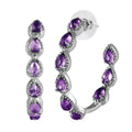 Brazilian Citrine Earrings in Stainless Steel 8.10 ctw - Sticky add to cart bar