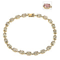 Doorbuster LUXORO 14K Yellow Gold AAA Turkizite Line Bracelet (7.25 In) 3.70 Grams 9.75 ctw - Sticky add to cart bar